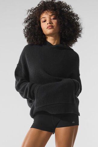 Alo Yoga Wool Cashmere New Class Hoodie - Black in Saudi Arabia