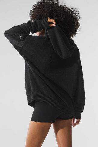 Alo Yoga Wool Cashmere New Class Hoodie - Black in Saudi Arabia
