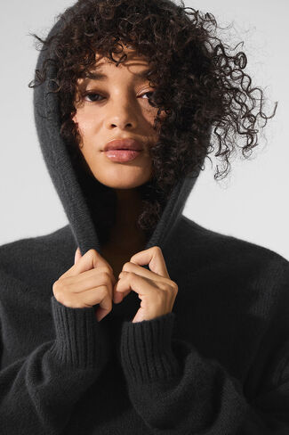 Alo Yoga Wool Cashmere New Class Hoodie - Black in Saudi Arabia