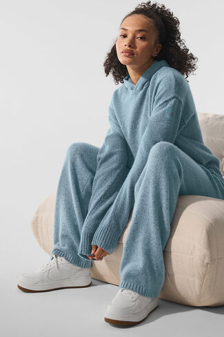 بنطلون رياضي من Alo Yoga من صوف الكشمير New Class - هيذر جرانيت أزرق سماوي in Kuwait