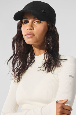 Alo Yoga Ribbed Mesmerize Mock Neck Long Sleeve - Ivory in Saudi Arabia