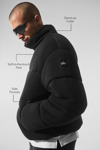 Alo Yoga Stage Sweater Puffer - Black in Saudi Arabia