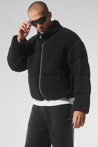 Alo Yoga Stage Sweater Puffer - Black in Saudi Arabia