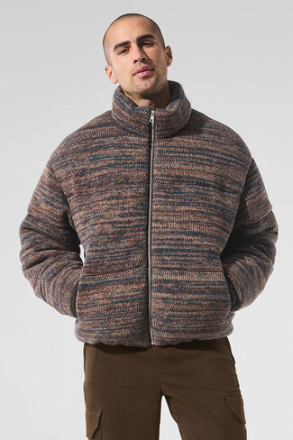 Alo Yoga Stage Sweater Puffer - Brown Multi in Saudi Arabia