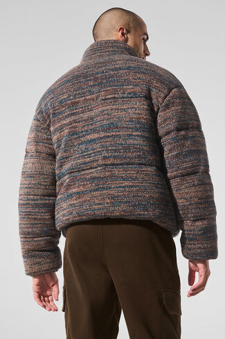 Alo Yoga Stage Sweater Puffer - Brown Multi in Saudi Arabia