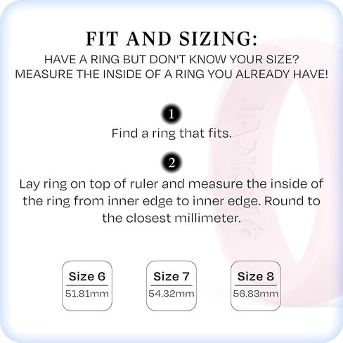 خاتم سيليكون من Lokai للرجال والنساء، (ClassicRing-P2) - راحة فائقة، حلقات سيليكون ممتازة لأسلوب الحياة النشط وأساور الزفاف - مطاط متين وقابل للتنفس، بدون أحجار كريمة in Kuwait