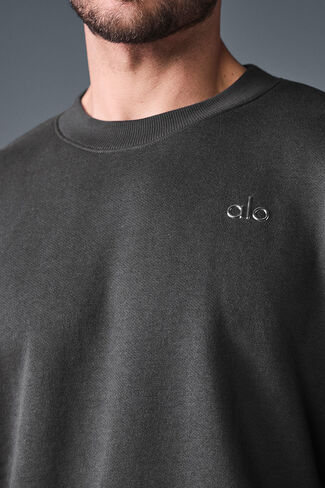 Alo Yoga Accolade Crew Neck Pullover - Anthracite in Kuwait