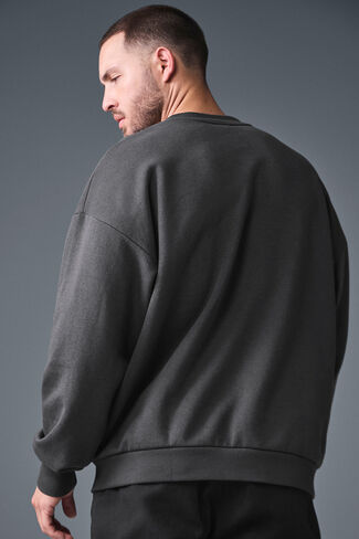 Alo Yoga Accolade Crew Neck Pullover - Anthracite in Kuwait