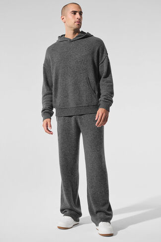 هودي Alo Yoga Wool Cashmere New Class - رمادي بلاتيني in Saudi Arabia