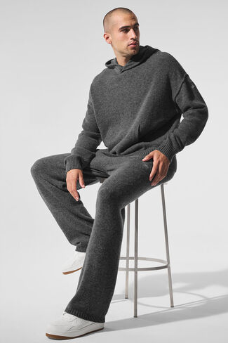 هودي Alo Yoga Wool Cashmere New Class - رمادي بلاتيني in Saudi Arabia