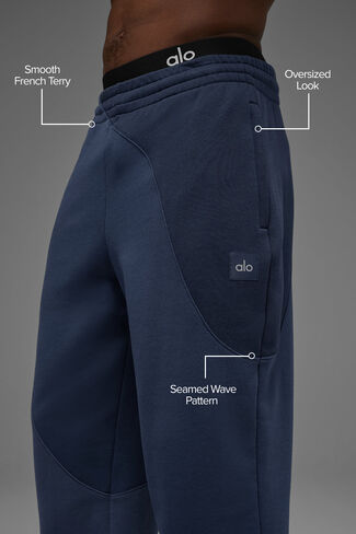 Alo Yoga Make Waves Sweatpant - Navy Tonal in Saudi Arabia