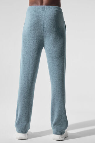Alo Yoga Wool Cashmere New Class Sweatpant - Celestial Blue Granite Heather in Saudi Arabia