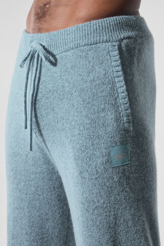Alo Yoga Wool Cashmere New Class Sweatpant - Celestial Blue Granite Heather in Saudi Arabia