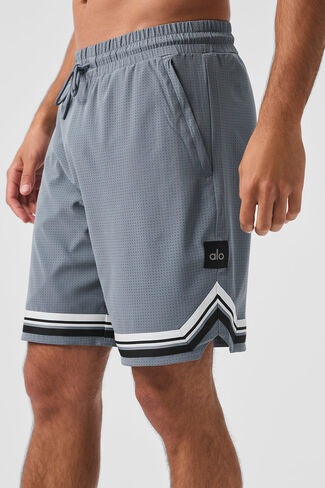 Alo Yoga 9" Traction Arena Short - Steel Grey in Saudi Arabia