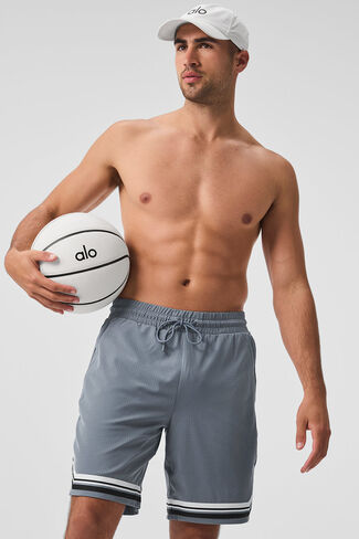 Alo Yoga 9" Traction Arena Short - Steel Grey in Saudi Arabia
