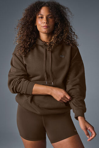 Alo Yoga Accolade Hoodie - Espresso in Saudi Arabia