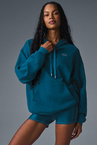 Alo Yoga Accolade Hoodie - Eclipse Blue in Saudi Arabia