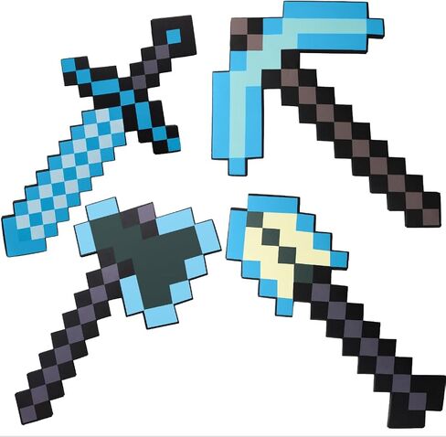 4Pack Kids Game Role-Play,Weapons,Halloween Christmas and Parties,Gift for Video Game Fans Blue in Saudi Arabia