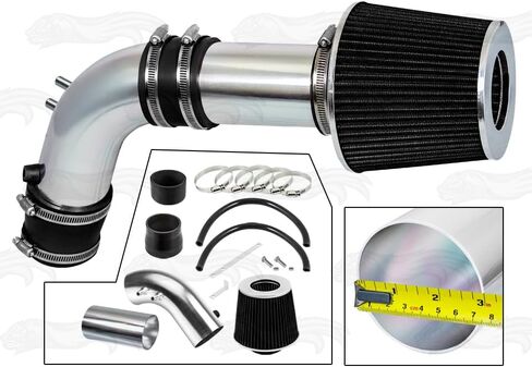 Rtunes Racing Short Ram Air Intake Kit + Filter Combo RED Compatible For 03-06 Accord 2.4L Non-MAF/ 04-07 TSX 2.4L Non-MAF (Red) in Saudi Arabia