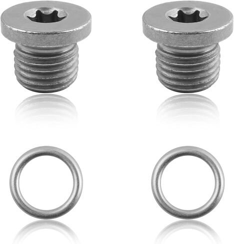 قطعتان من قابس تصريف الزيت M14x1.5، قابس تصريف وعاء الزيت لتفريغ الزيوت والشوائب القديمة، مسمار وعاء زيوت إكسسوارات السيارات العالمية متوافق مع Audi 2009-2013 A3 in Saudi Arabia