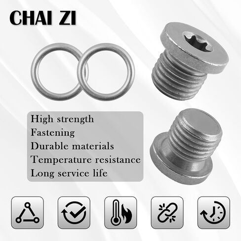 قطعتان من قابس تصريف الزيت M14x1.5، قابس تصريف وعاء الزيت لتفريغ الزيوت والشوائب القديمة، مسمار وعاء زيوت إكسسوارات السيارات العالمية متوافق مع Audi 2009-2013 A3 in Saudi Arabia