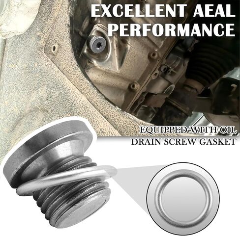 قطعتان من قابس تصريف الزيت M14x1.5، قابس تصريف وعاء الزيت لتفريغ الزيوت والشوائب القديمة، مسمار وعاء زيوت إكسسوارات السيارات العالمية متوافق مع Audi 2009-2013 A3 in Saudi Arabia