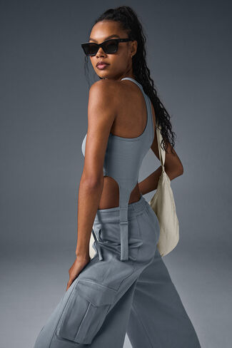 ألو يوجا ألوسوفت تانك ريفيليشن مضلع - رمادي ستيل in Kuwait