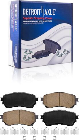 Detroit Axle - Front Brake Kit for 14-18 Mazda 6, 2014 2015 2016 2017 2018, Disc Brakes Rotors Ceramic Brake Pads Replacement in Saudi Arabia