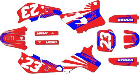 Graphics Kit for Yamaha YZ80 (1993-2001) FH Series Teal 9 Mil-Dirt bike Custom Racing Graphics Decals Stickers Kit, no-plastics in Saudi Arabia