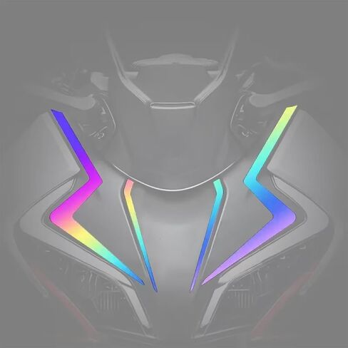 Reflective Head Stickers Front Fairing Stickers Compatible with CFMOTO 450SS 2023 2024 2025,Racing Style,Red,CFMOTO 450SS Accessories in Saudi Arabia