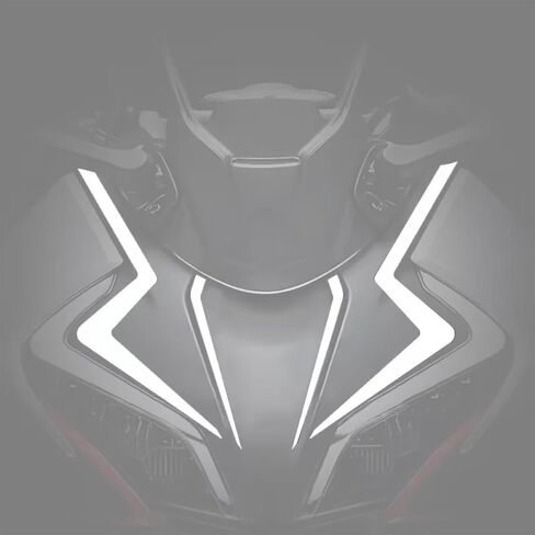 Reflective Head Stickers Front Fairing Stickers Compatible with CFMOTO 450SS 2023 2024 2025,Racing Style,Red,CFMOTO 450SS Accessories in Saudi Arabia