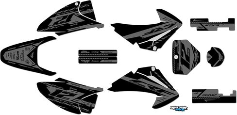 Graphics Kit for Honda CRF150F / CRF230F (2003-2007) FH Series Smoke 09 Mil - Dirt pit bike motorcycle stickers, dirtbike racing automotive decal motocross accessories no-plastics in Saudi Arabia