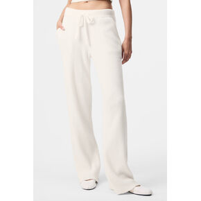 Alo Yoga Snuggle Up Sweater High-Waist Wide Leg Pant - Ivory in Saudi Arabia