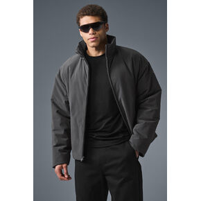 Alo Yoga Stretch Woven Notable Jacket - Anthracite in Saudi Arabia