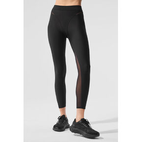 Alo Yoga Airlift عالي الخصر 7/8 ريبيل ليجينج - أسود in Kuwait