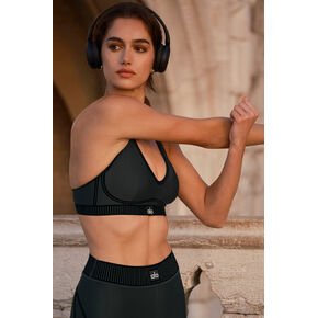 حمالة صدر يوجا إيرليفت لاين أب من ألو - أخضر فحمي in Kuwait