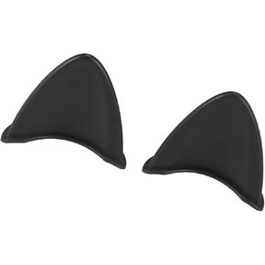 2pcs Cat Ears Style Attachments Helmet Decoration Accessories Self Adhesive Universal Helmet Cover Sticker for Motorcycle Bicycle Scooter Black TPU Replace Parts Vehicle Components in Kuwait