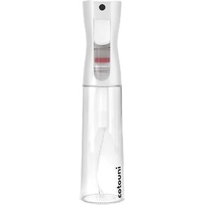 Continuous Spray Bottle for Hair Care, Hydrating Skin Care | Plant Mister or Squirt Bottle for Ironing and Cleaning, 10.1 fl oz/300 mL Clear Glass, 9.8"(H) x 2.08"(W) in Saudi Arabia