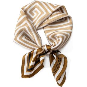 100% Mulberry Silk Scarf for Women, Bandana Square Satin Neck Head Scarf for Hair 27"x27" Handbag Accessories in Saudi Arabia