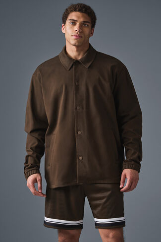 Alo Yoga Edition Sueded Jacket - Espresso in Saudi Arabia