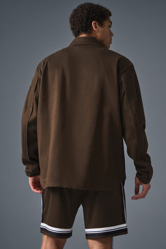 Alo Yoga Edition Sueded Jacket - Espresso in Saudi Arabia