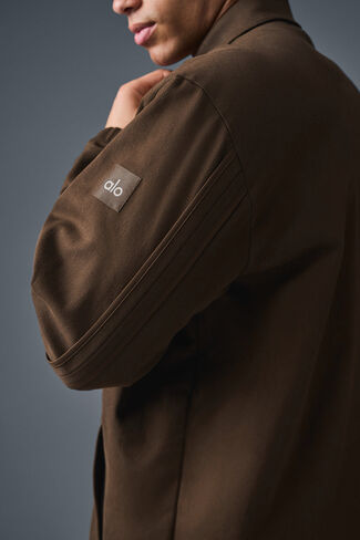 Alo Yoga Edition Sueded Jacket - Espresso in Saudi Arabia