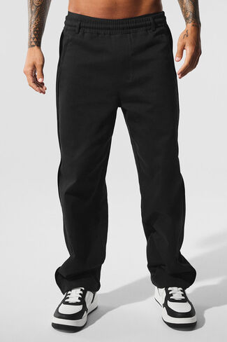 Alo Yoga Edition Sueded Straight Leg Pant - Black in Saudi Arabia