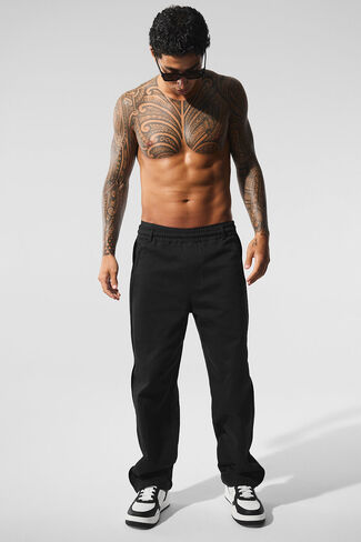 Alo Yoga Edition Sueded Straight Leg Pant - Black in Saudi Arabia