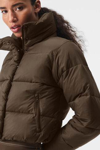 Alo Yoga Gold Rush Puffer - Espresso in Saudi Arabia