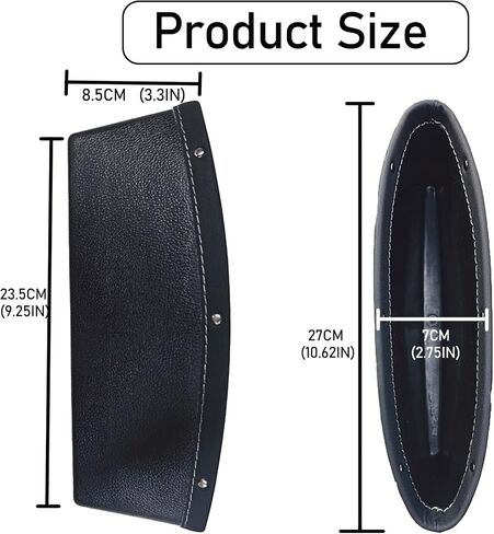 2 Pack Car Seat Gap Filler and Organizer,Black Gap Storage for Car Seats,Extra Pockets for Car Seats in Saudi Arabia