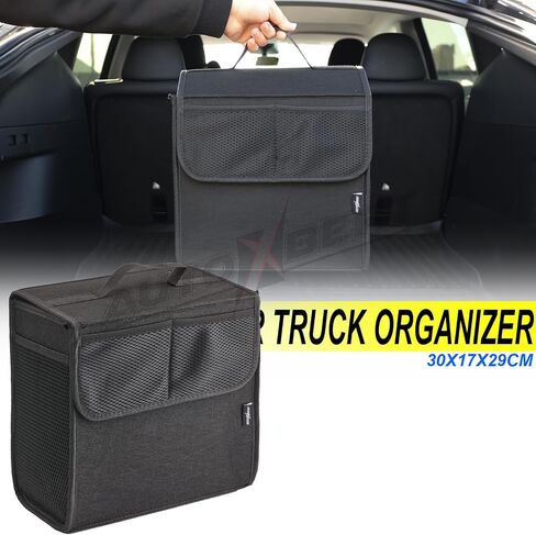 Car Trunk Organizer,Soft Felt Car Bag Organizer 20x6.11x10 inch Folding,for Honda CRV Civic Accord Ford Focus Fusion Toyota RAV4 Jeep SUV/Truck/Sedan/Van in Saudi Arabia