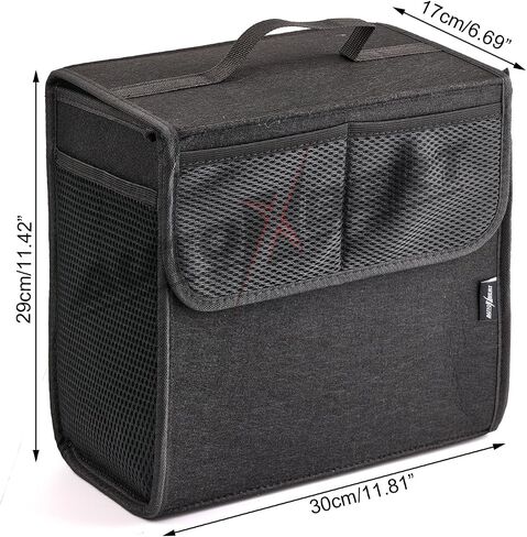 Car Trunk Organizer,Soft Felt Car Bag Organizer 20x6.11x10 inch Folding,for Honda CRV Civic Accord Ford Focus Fusion Toyota RAV4 Jeep SUV/Truck/Sedan/Van in Saudi Arabia