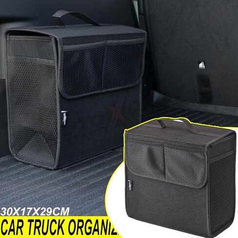 Car Trunk Organizer,Soft Felt Car Bag Organizer 20x6.11x10 inch Folding,for Honda CRV Civic Accord Ford Focus Fusion Toyota RAV4 Jeep SUV/Truck/Sedan/Van in Saudi Arabia