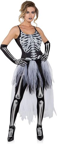 Underwraps Costumes Women's Sexy Skeleton Costume - Tutu in Saudi Arabia